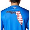 imageColumbia Mens Terminal Tackle PFG Statetriot Long SleeveBlue MacawWhite Fl