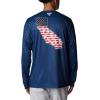 imageColumbia Mens Terminal Tackle PFG Statetriot Long SleeveCarbon  White Ca