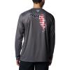 imageColumbia Mens Terminal Tackle PFG Statetriot Long SleeveCity GreyWhite Fl