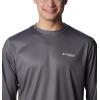 imageColumbia Mens Terminal Tackle PFG Statetriot Long SleeveCity GreyWhite Fl