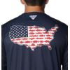 imageColumbia Mens Terminal Tackle PFG Statetriot Long SleeveCollegiate NavyWhite Usa