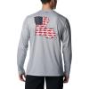 imageColumbia Mens Terminal Tackle PFG Statetriot Long SleeveCool GreyWhite La