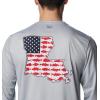 imageColumbia Mens Terminal Tackle PFG Statetriot Long SleeveCool GreyWhite La