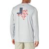 imageColumbia Mens Terminal Tackle PFG Statetriot Long SleeveCool GreyWhite Tx
