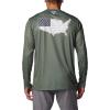 imageColumbia Mens Terminal Tackle PFG Statetriot Long SleeveCypressGraphite Usa
