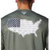 imageColumbia Mens Terminal Tackle PFG Statetriot Long SleeveCypressGraphite Usa