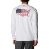 imageColumbia Mens Terminal Tackle PFG Statetriot Long SleeveWhiteCollegiate Navy Usa