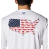 imageColumbia Mens Terminal Tackle PFG Statetriot Long SleeveWhiteCollegiate Navy Usa
