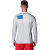 imageColumbia mens Terminal Tackle Pfg Fish Flag Long SleeveCool GreyVivid Blue