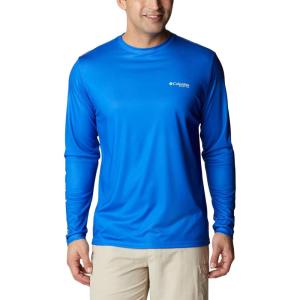 imageColumbia Mens Terminal Tackle PFG Statetriot Long SleeveBlue MacawWhite Fl