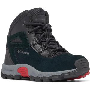 imageColumbia UnisexChild Newton Ridge Amped Hiking ShoeBlack  Mountain Red