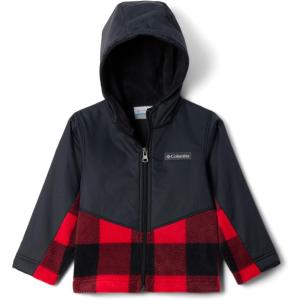 imageColumbia Baby Steens Mt Ii Overlay HoodieMountain Red CheckBlack