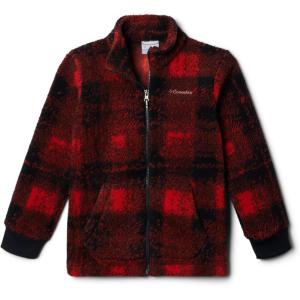 imageColumbia Boys Rugged Ridge Ii Printed Sherpa Full ZipSail Red Omblur Tonal