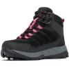 imageColumbia Womens Strata Trail Mid Waterproof Hiking ShoeBlackSalmon Rose