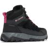 imageColumbia Womens Strata Trail Mid Waterproof Hiking ShoeBlackSalmon Rose
