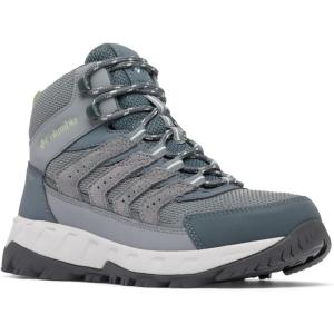 imageColumbia Womens Strata Trail Mid Waterproof Hiking ShoeTitanium Grey SteelSage Leaf