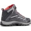imageColumbia Womens Crestwood Mid Waterproof2024 GraphiteDaredevil