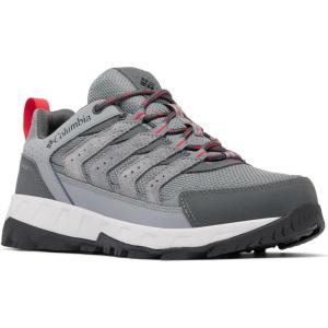 imageColumbia Mens Strata Trail Low Waterproof Hiking ShoeTitanium Grey SteelMountain Red