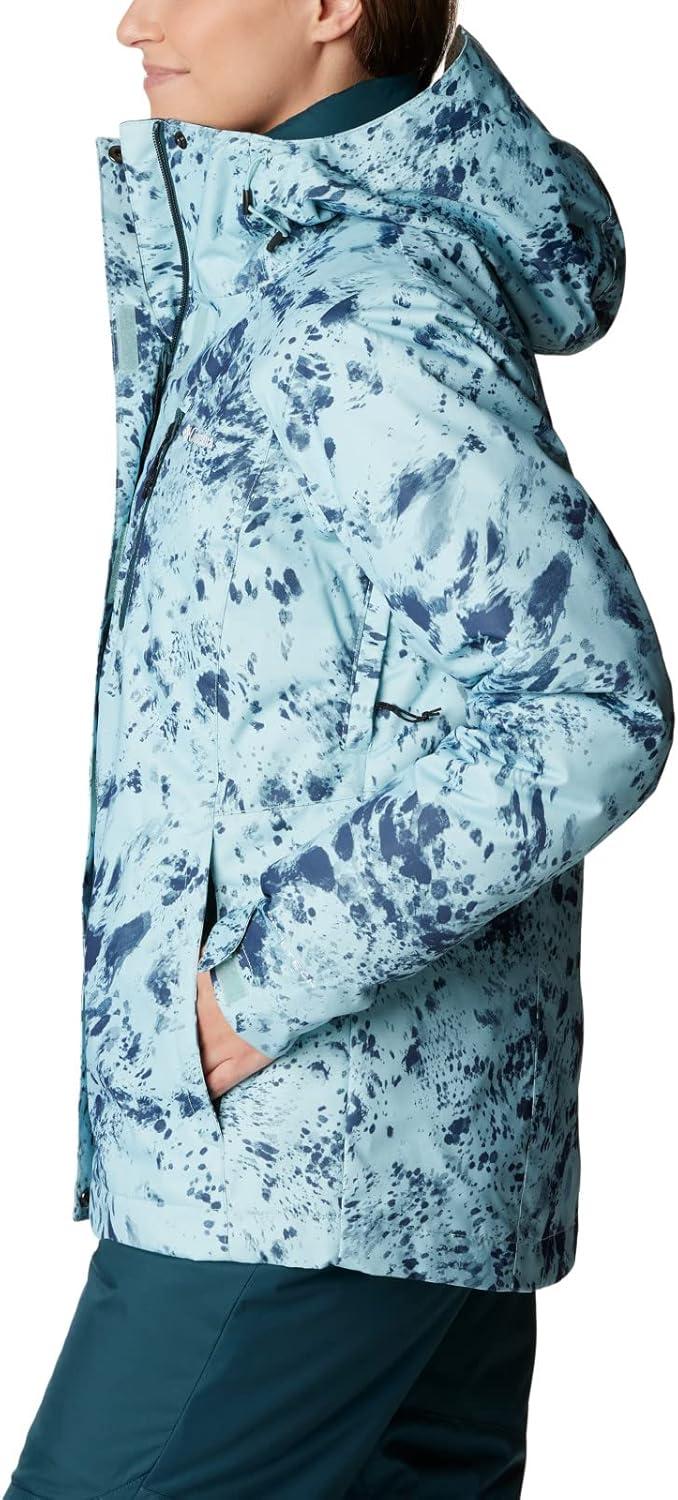 imageColumbia Womens Whirlibird IV Interchange Winter Jacket Waterproof ampamp BreathableAqua Haze Flurries Print