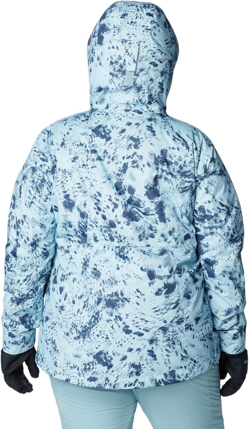 imageColumbia Womens Whirlibird IV Interchange Winter Jacket Waterproof ampamp BreathableAqua Haze Flurries Print