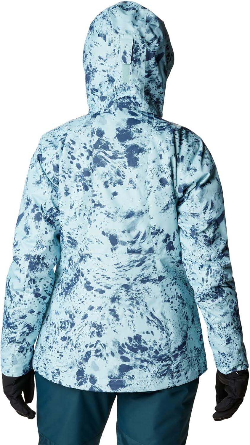 imageColumbia Womens Whirlibird IV Interchange Winter Jacket Waterproof ampamp BreathableAqua Haze Flurries Print