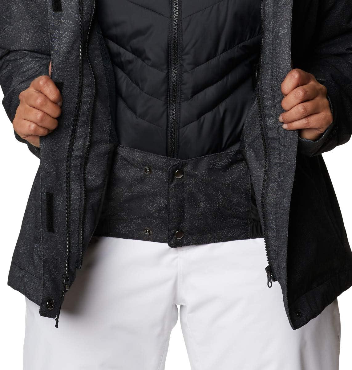 imageColumbia Womens Whirlibird IV Interchange Winter Jacket Waterproof ampamp BreathableBlack Dotty Floral Print