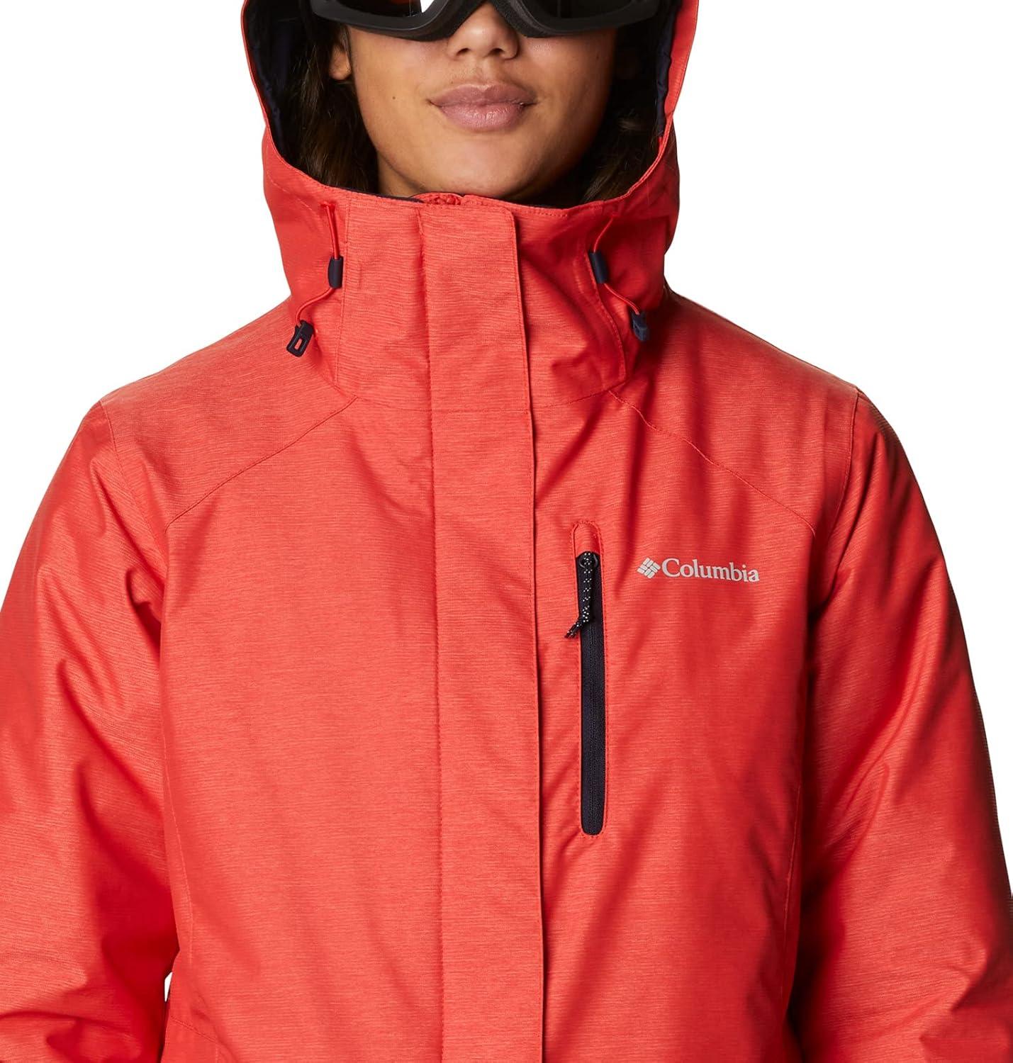 imageColumbia Womens Whirlibird IV Interchange Winter Jacket Waterproof ampamp BreathableBold Orange Crossdye