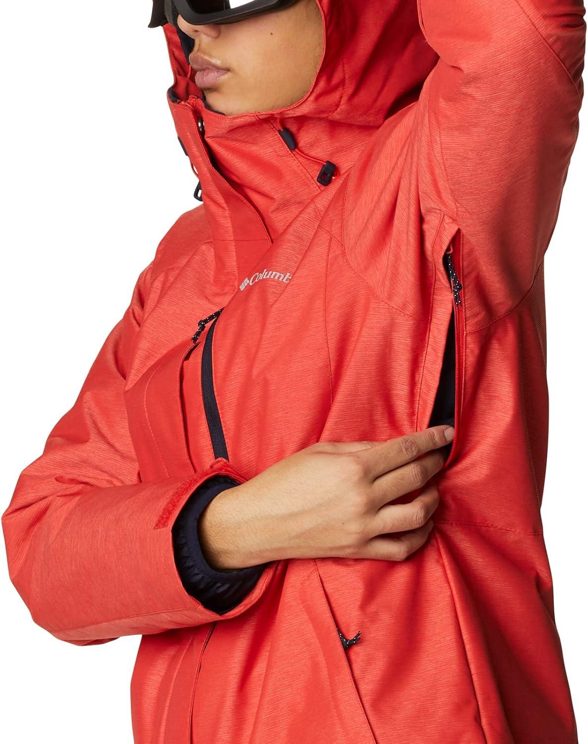 imageColumbia Womens Whirlibird IV Interchange Winter Jacket Waterproof ampamp BreathableBold Orange Crossdye