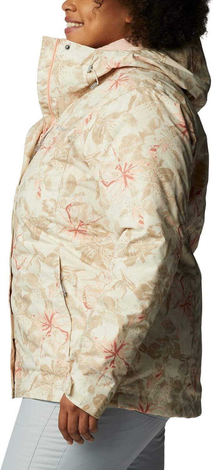 imageColumbia Womens Whirlibird IV Interchange Winter Jacket Waterproof ampamp BreathableChalk Aurelian Print
