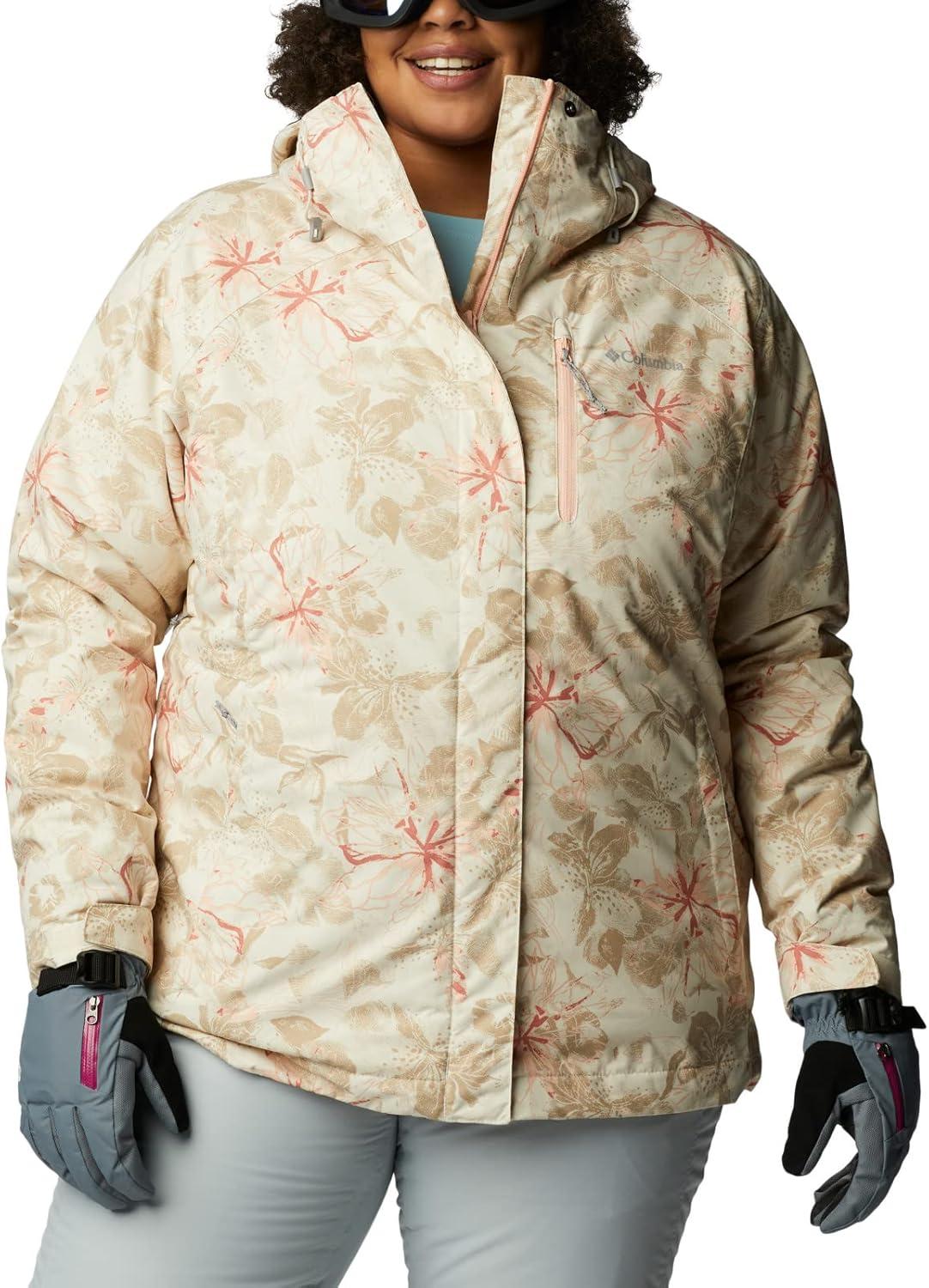 imageColumbia Womens Whirlibird IV Interchange Winter Jacket Waterproof ampamp BreathableChalk Aurelian Print