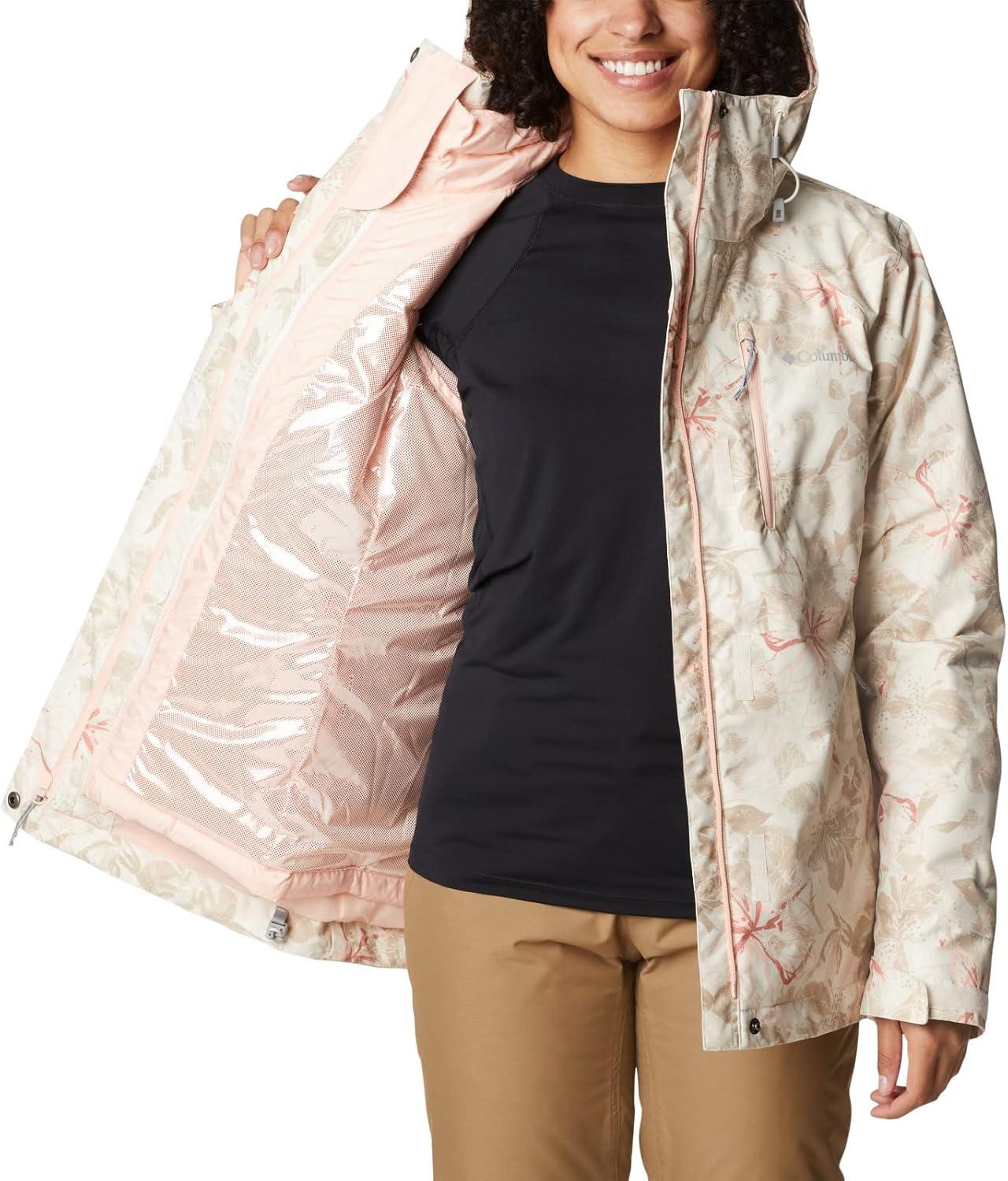 imageColumbia Womens Whirlibird IV Interchange Winter Jacket Waterproof ampamp BreathableChalk Aurelian Print