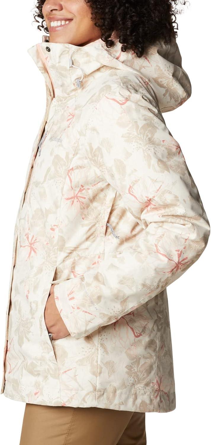 imageColumbia Womens Whirlibird IV Interchange Winter Jacket Waterproof ampamp BreathableChalk Aurelian Print
