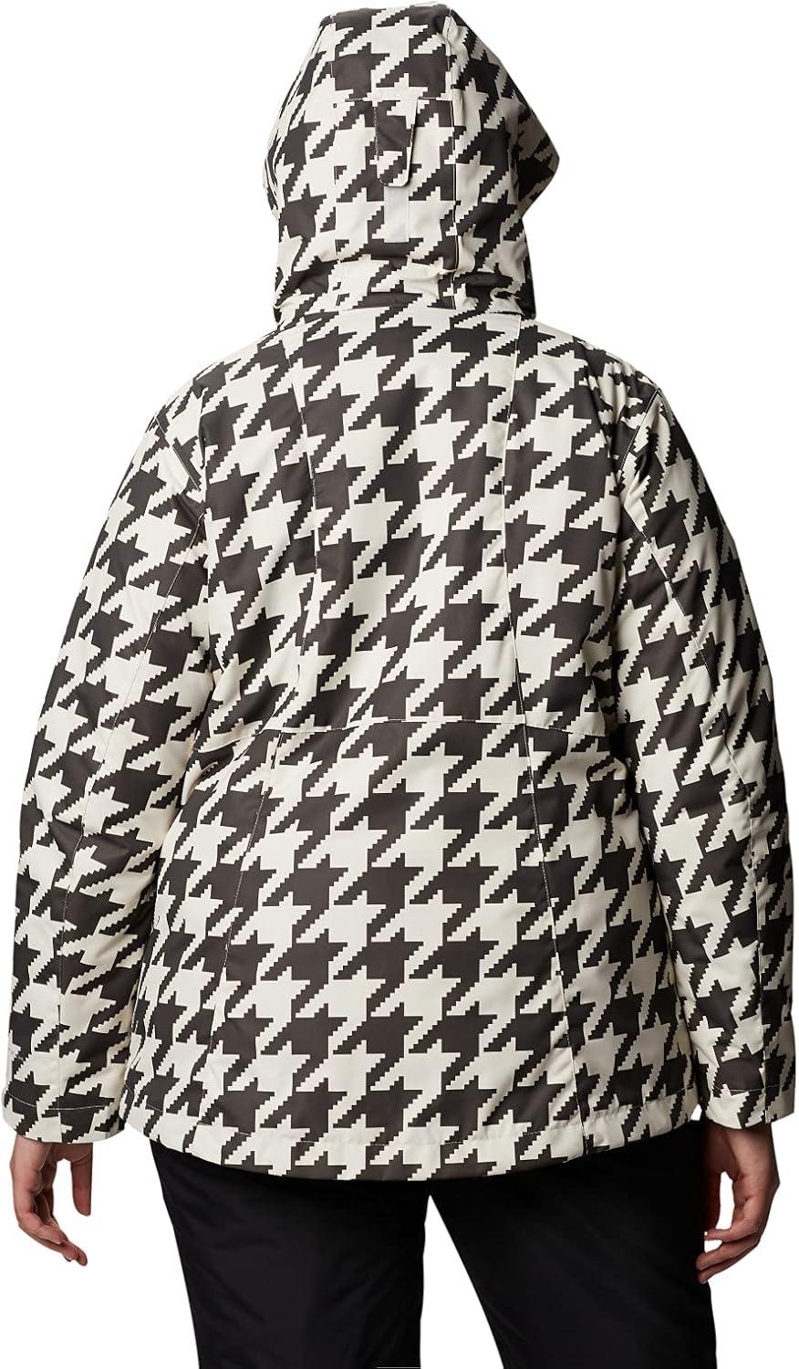 imageColumbia Womens Whirlibird IV Interchange Winter Jacket Waterproof ampamp BreathableChalk Houndstooth Print