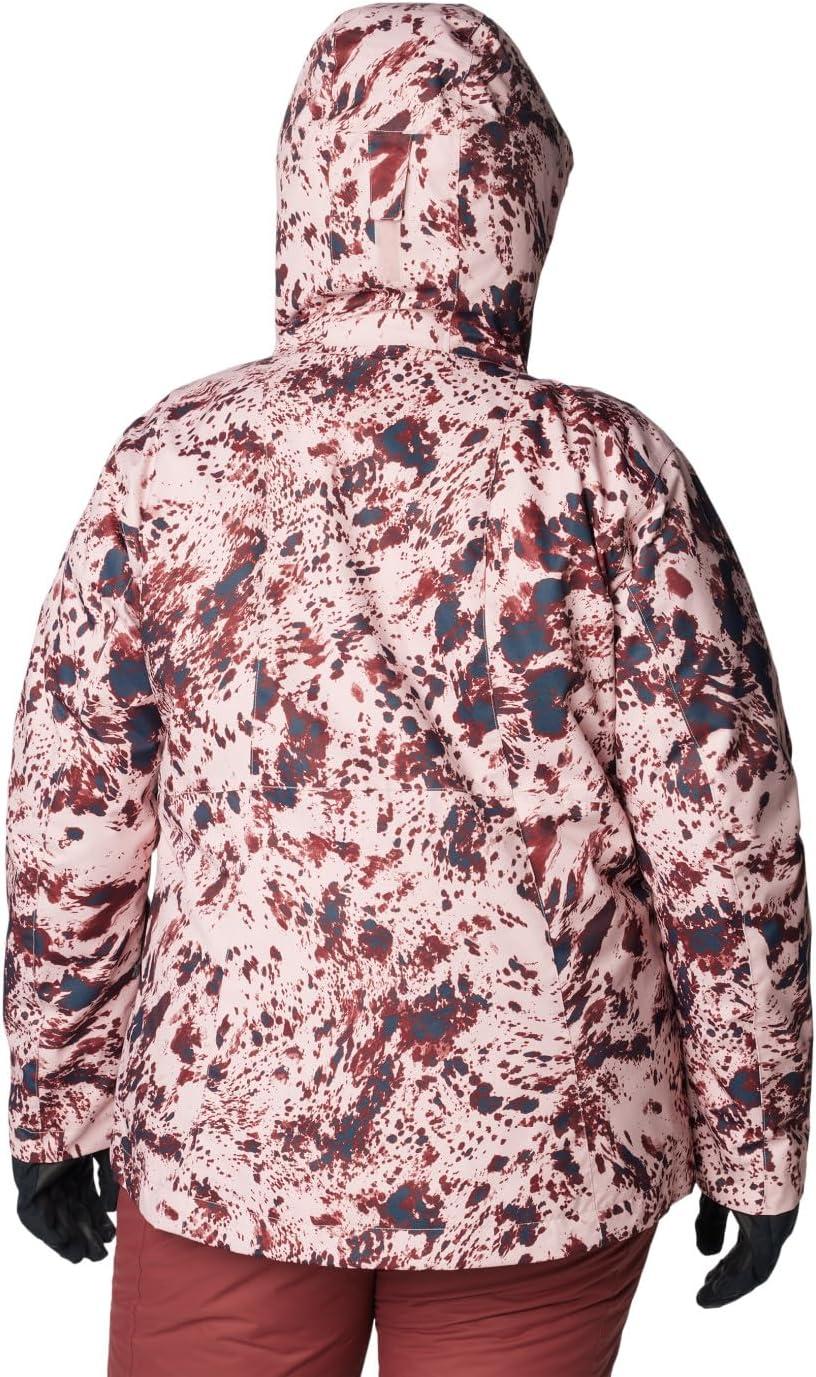 imageColumbia Womens Whirlibird IV Interchange Winter Jacket Waterproof ampamp BreathableDusty Pink Flurries Print