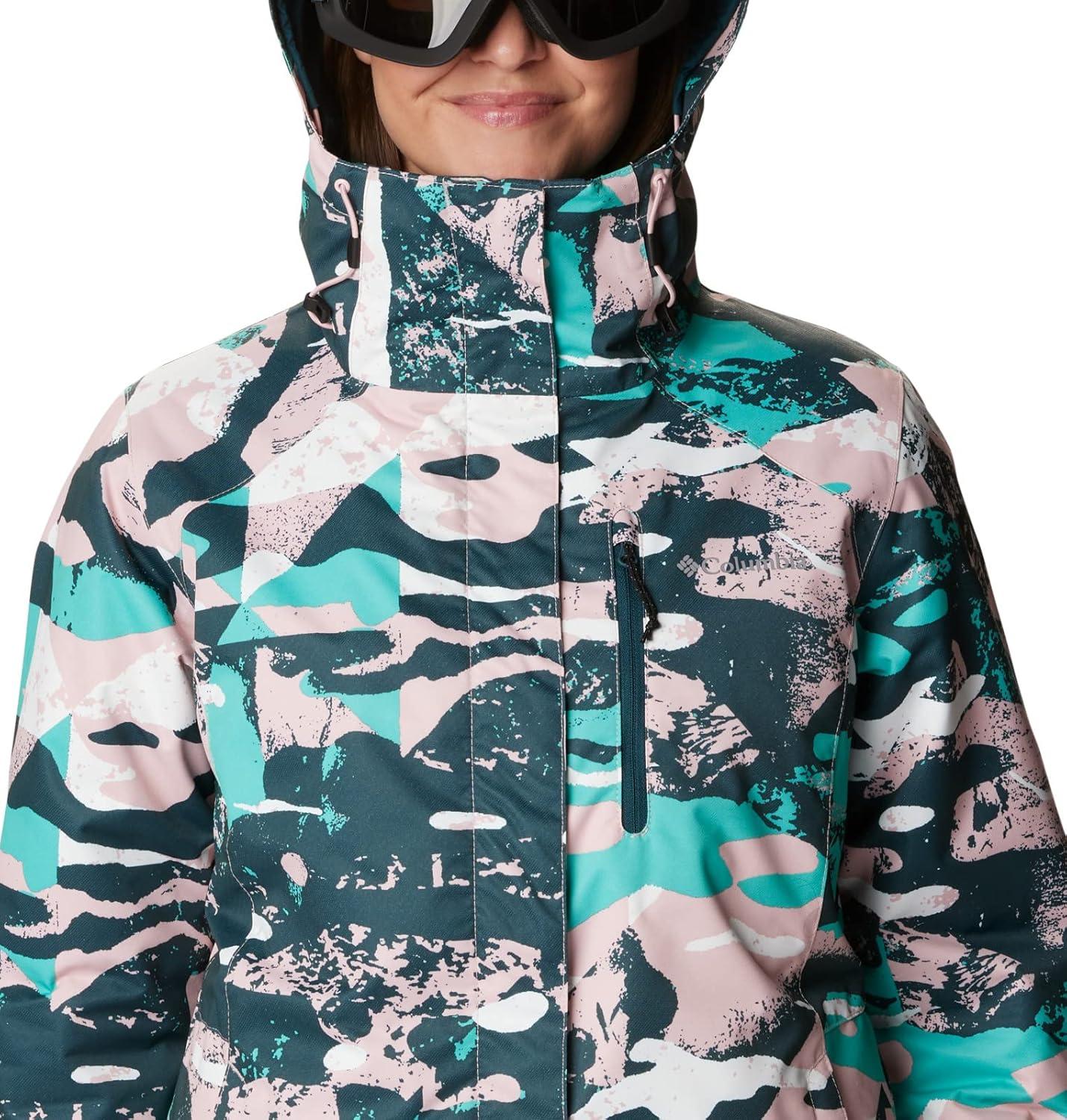 imageColumbia Womens Whirlibird IV Interchange Winter Jacket Waterproof ampamp BreathableDusty Pink Geoglacial Print