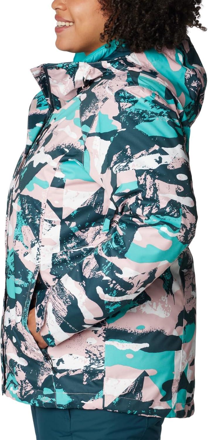 imageColumbia Womens Whirlibird IV Interchange Winter Jacket Waterproof ampamp BreathableDusty Pink Geoglacial Print