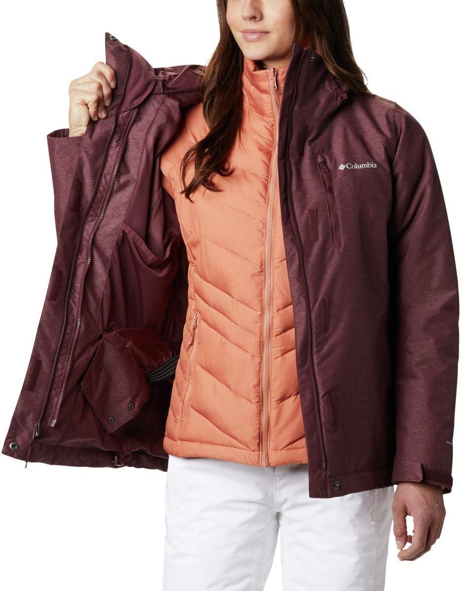 imageColumbia Womens Whirlibird IV Interchange Winter Jacket Waterproof ampamp BreathableMalbec Cross Dye