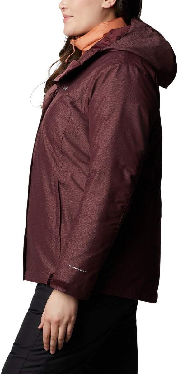 imageColumbia Womens Whirlibird IV Interchange Winter Jacket Waterproof ampamp BreathableMalbec Cross Dye