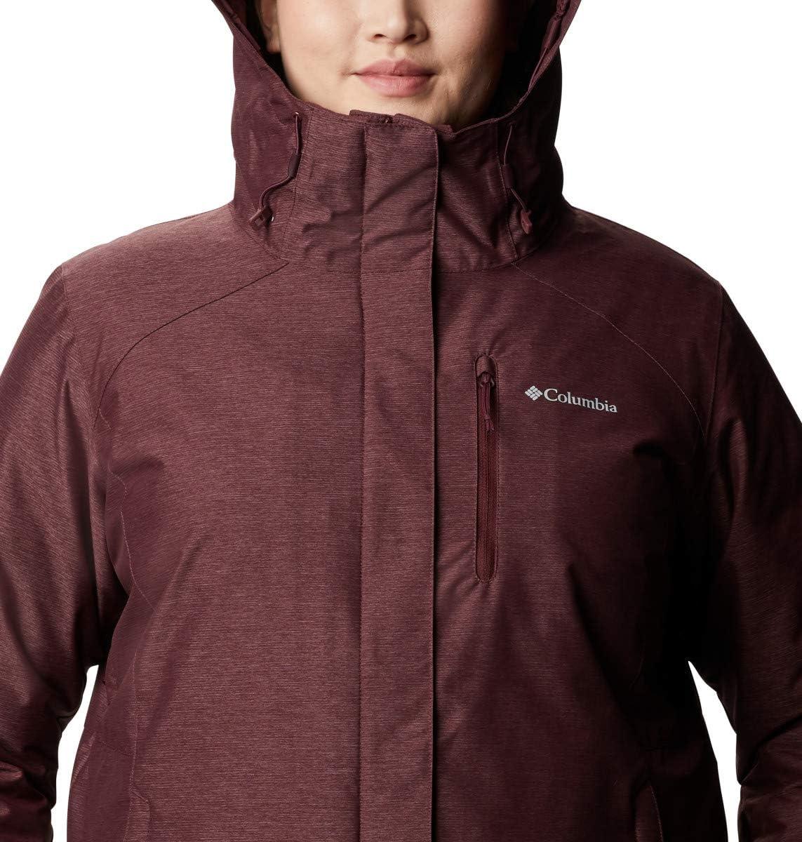 imageColumbia Womens Whirlibird IV Interchange Winter Jacket Waterproof ampamp BreathableMalbec Cross Dye