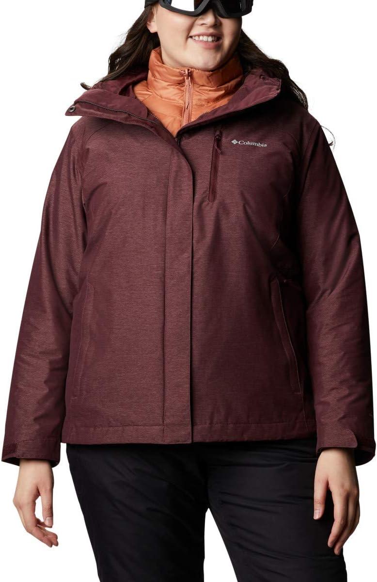 imageColumbia Womens Whirlibird IV Interchange Winter Jacket Waterproof ampamp BreathableMalbec Cross Dye