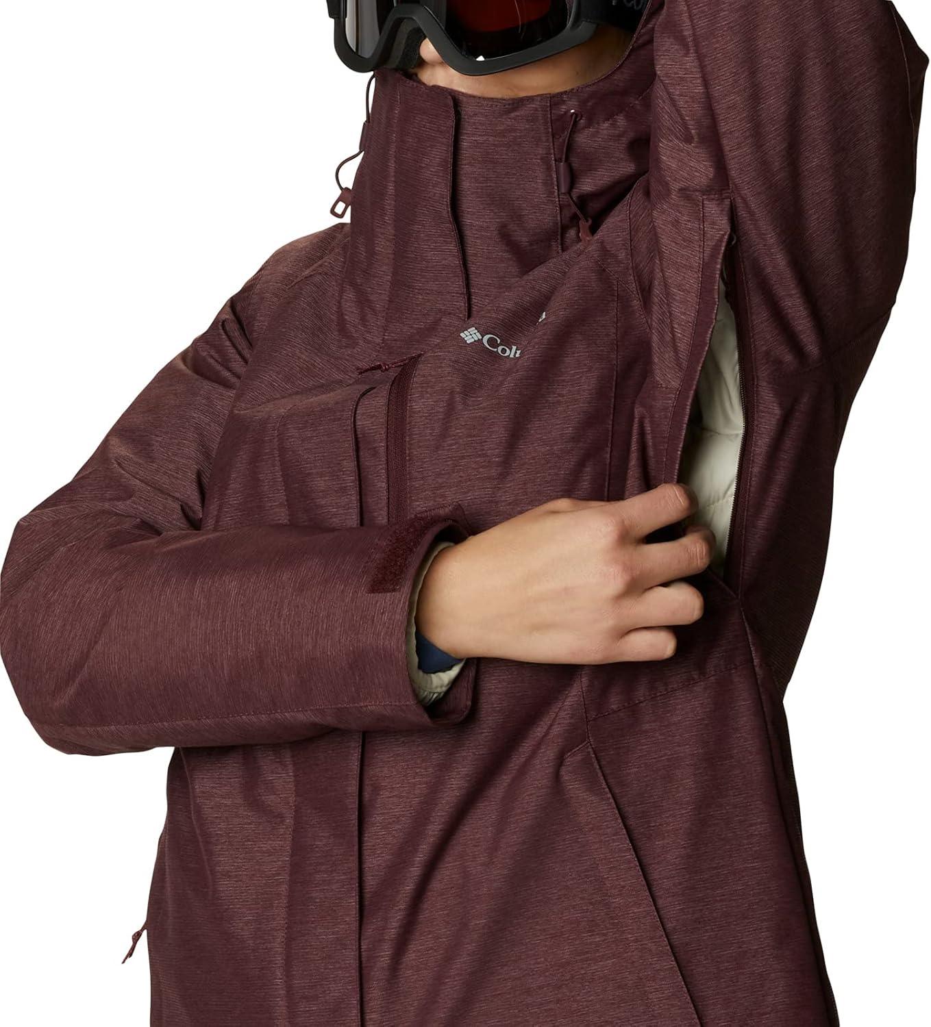 imageColumbia Womens Whirlibird IV Interchange Winter Jacket Waterproof ampamp BreathableMalbec Crossdye