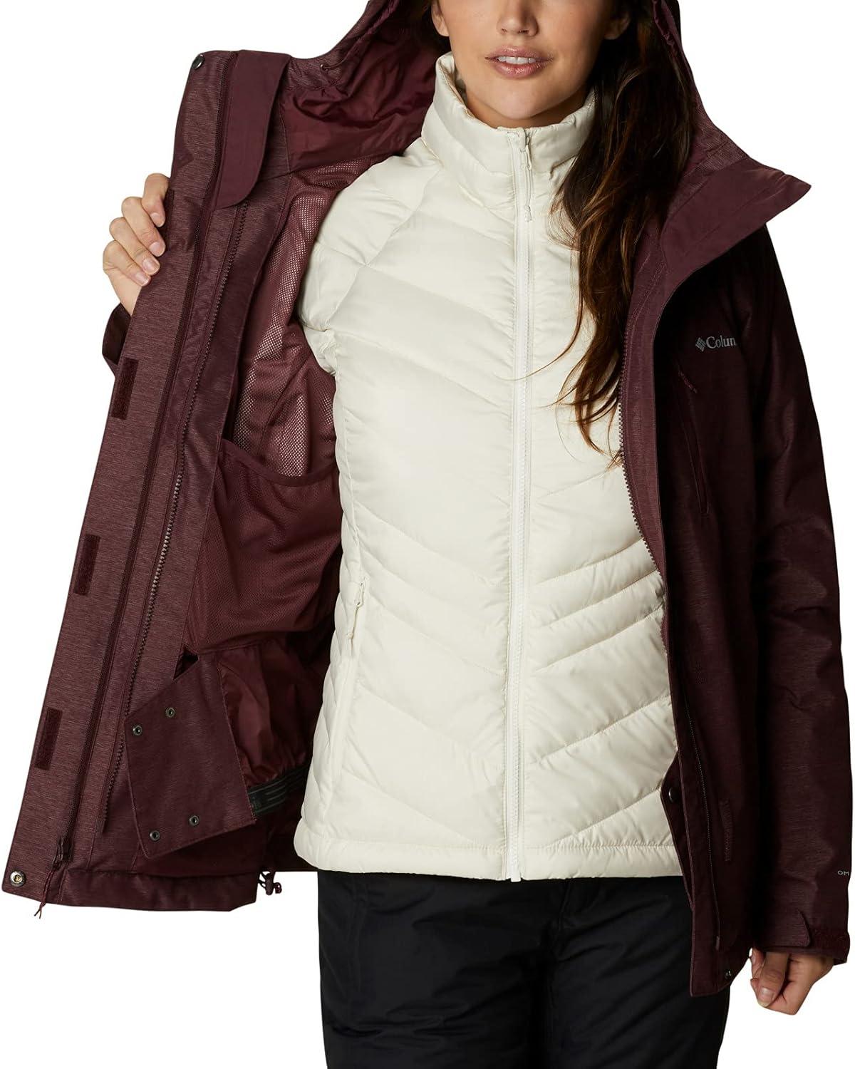 imageColumbia Womens Whirlibird IV Interchange Winter Jacket Waterproof ampamp BreathableMalbec Crossdye