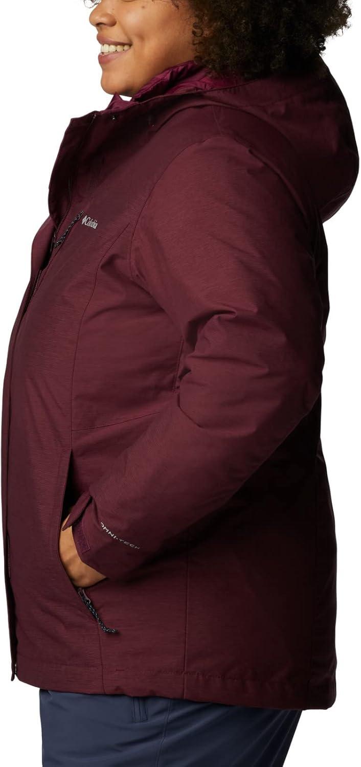 imageColumbia Womens Whirlibird IV Interchange Winter Jacket Waterproof ampamp BreathableMarionberry Crossdye