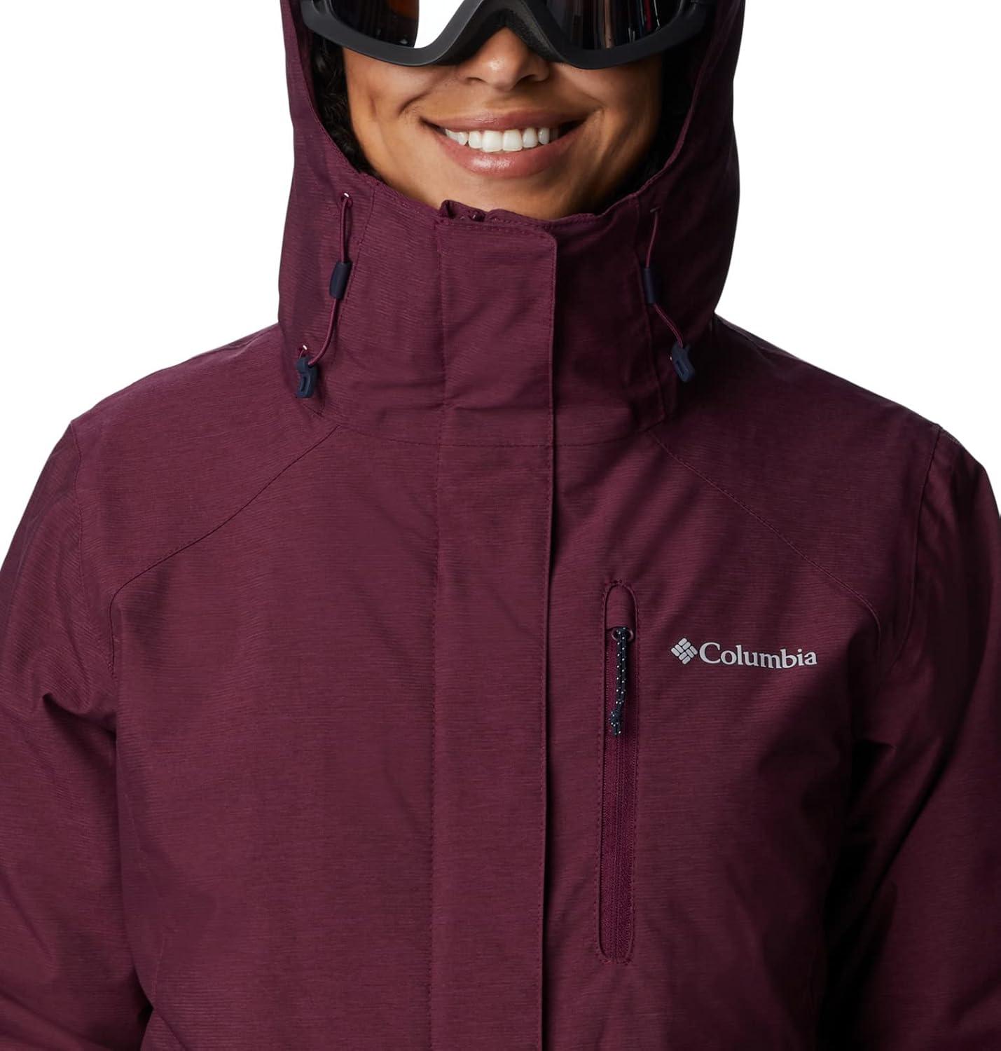 imageColumbia Womens Whirlibird IV Interchange Winter Jacket Waterproof ampamp BreathableMarionberry Crossdye