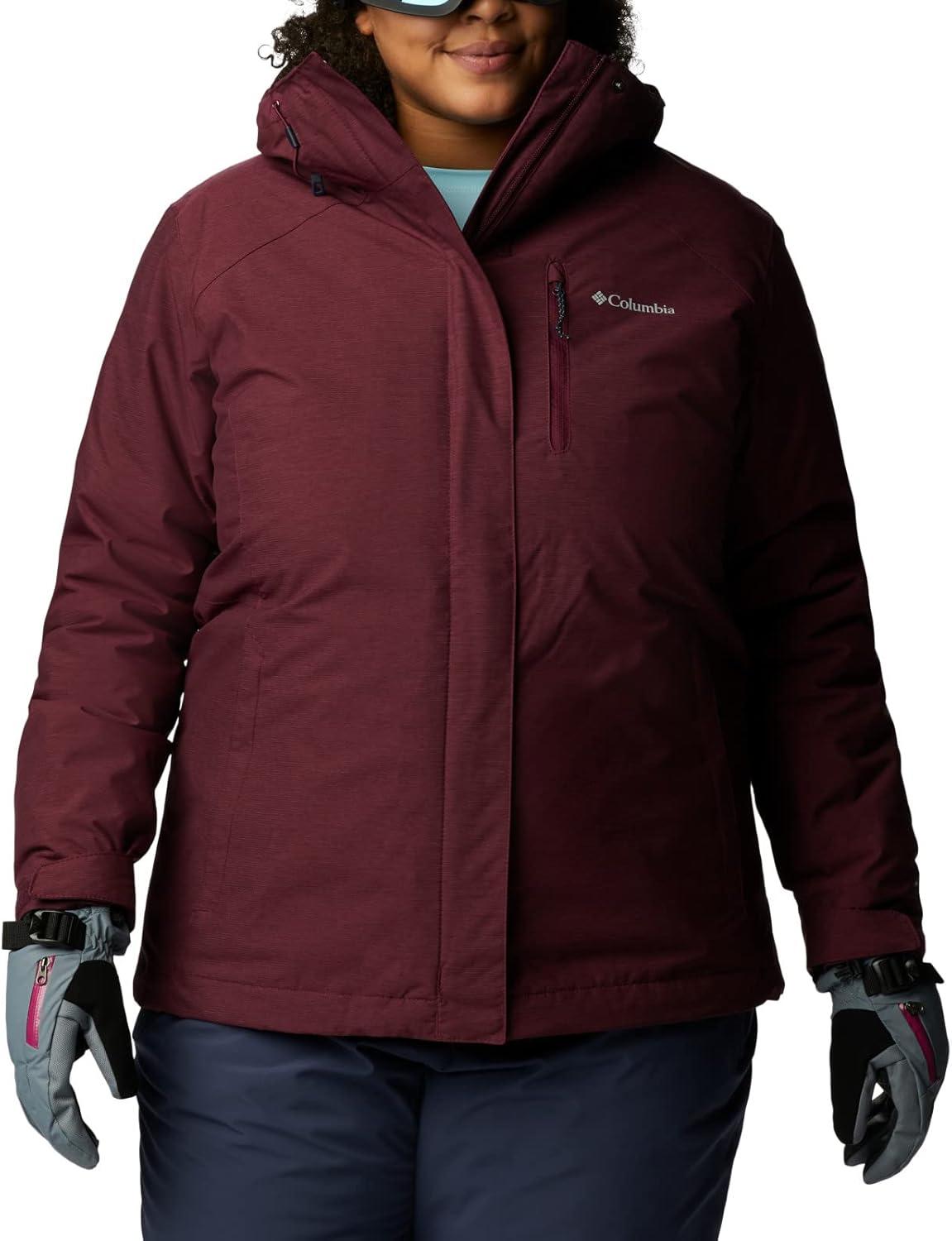 imageColumbia Womens Whirlibird IV Interchange Winter Jacket Waterproof ampamp BreathableMarionberry Crossdye