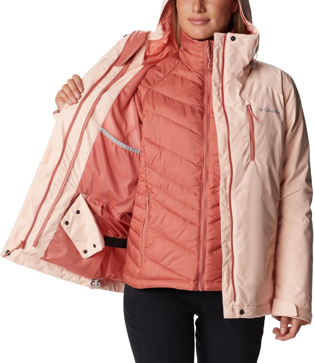 imageColumbia Womens Whirlibird IV Interchange Winter Jacket Waterproof ampamp BreathablePeach Blossom