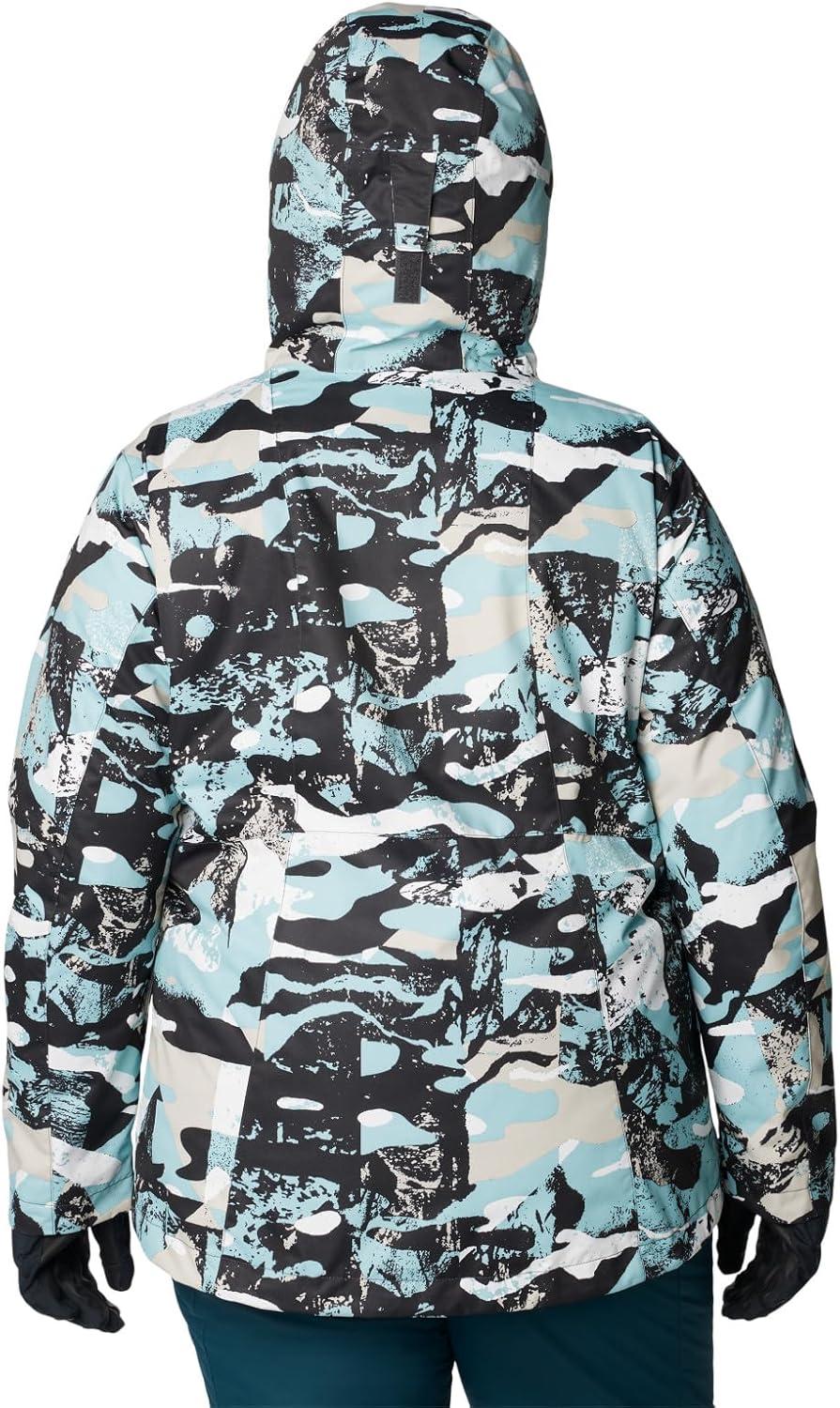 imageColumbia Womens Whirlibird IV Interchange Winter Jacket Waterproof ampamp BreathableShark Geoglacial Print