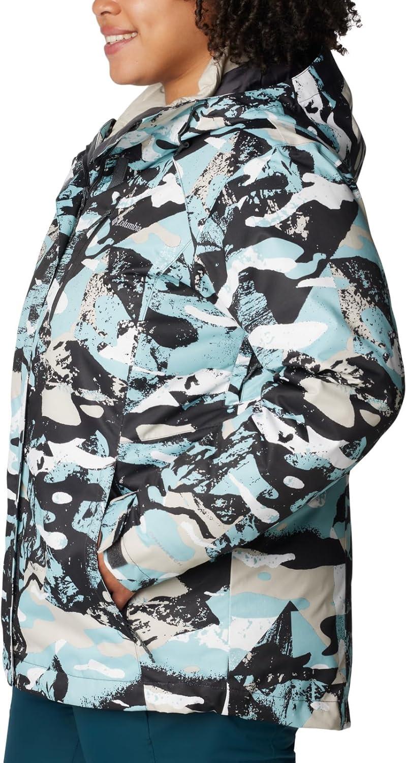 imageColumbia Womens Whirlibird IV Interchange Winter Jacket Waterproof ampamp BreathableShark Geoglacial Print