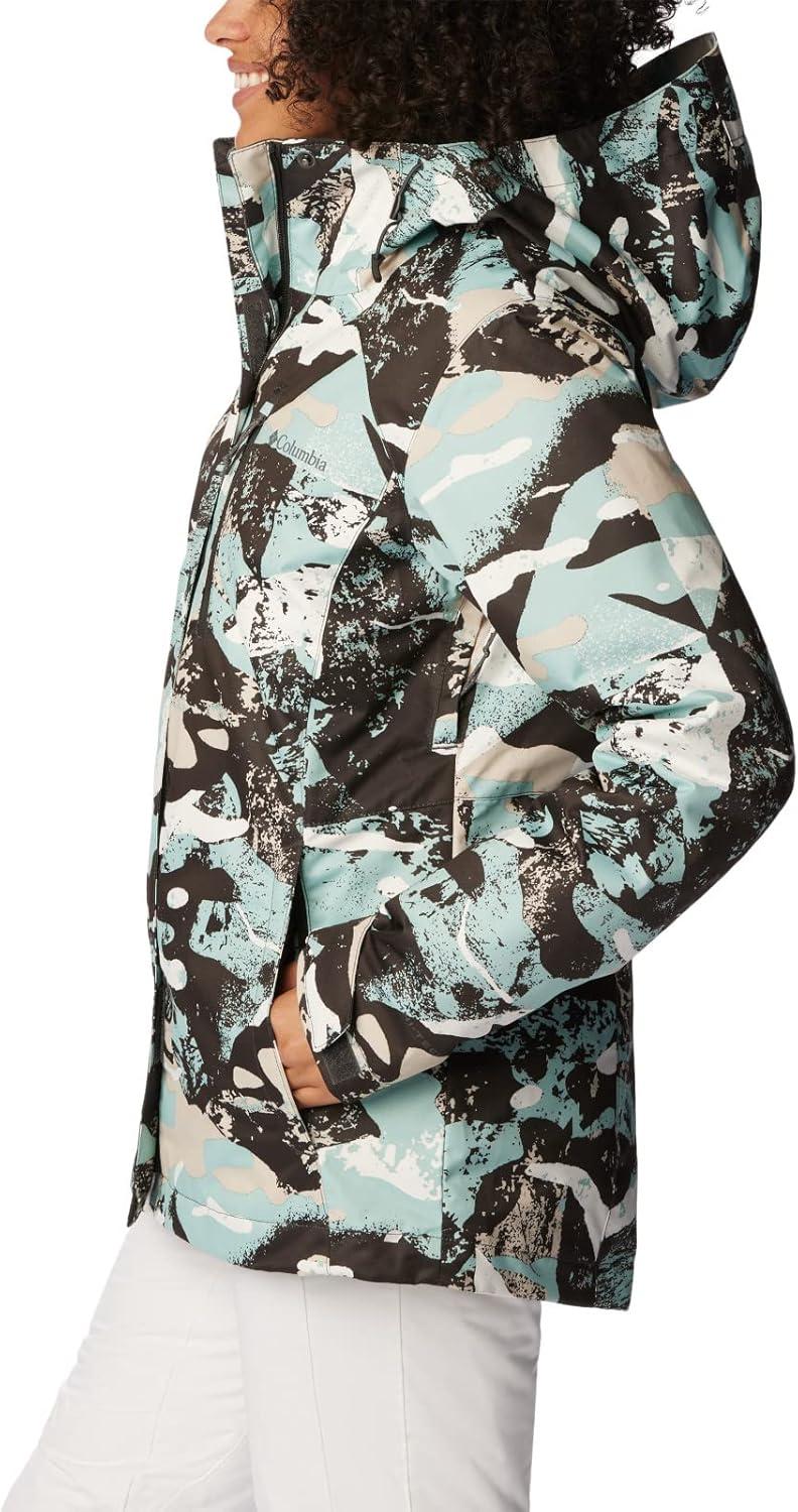 imageColumbia Womens Whirlibird IV Interchange Winter Jacket Waterproof ampamp BreathableShark Geoglacial Print