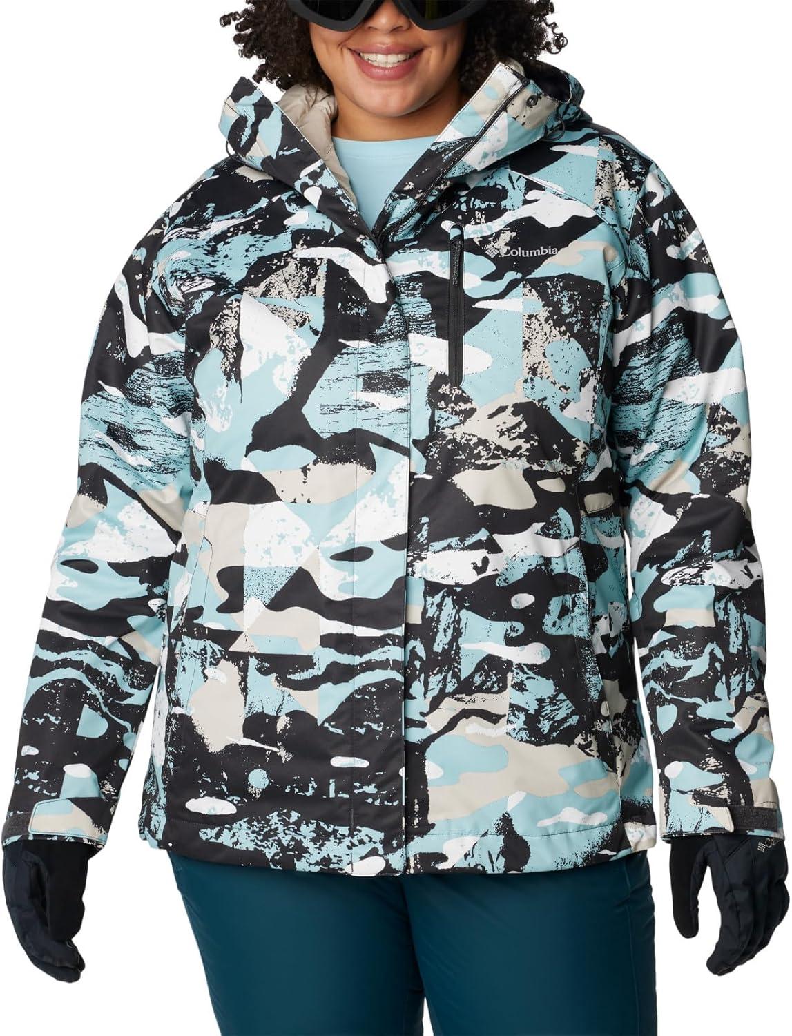 imageColumbia Womens Whirlibird IV Interchange Winter Jacket Waterproof ampamp BreathableShark Geoglacial Print